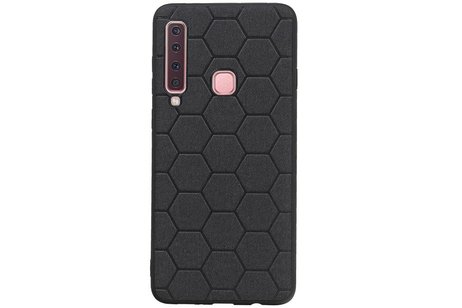 Hexagon Hard Case voor Samsung Galaxy A9 2018 Zwart