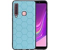 Hexagon Hard Case voor Samsung Galaxy A9 2018 Blauw