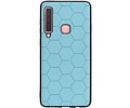 BAOHU Hexagon Hard Case - Hoesje Geschikt voor Samsung Galaxy A9 2018 Blauw
