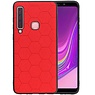 BAOHU Hexagon Hard Case Samsung Galaxy A9 2018 Rood