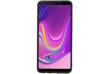 BAOHU Hexagon Hard Case - Hoesje Geschikt voor Samsung Galaxy A9 2018 Rood