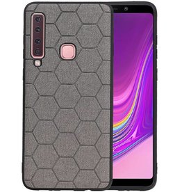 BAOHU Hexagon Hard Case Samsung Galaxy A9 2018 Grijs