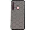 BAOHU Hexagon Hard Case - Hoesje Geschikt voor Samsung Galaxy A9 2018 Grijs