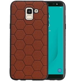 BAOHU Hexagon Hard Case Samsung Galaxy J6 Bruin