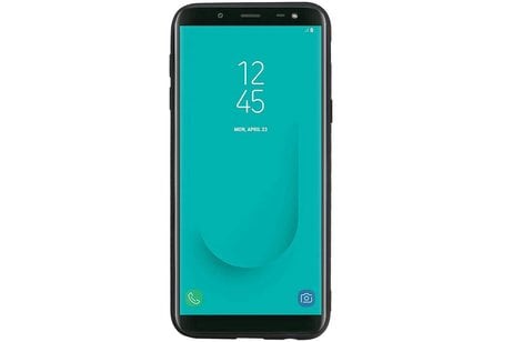 BAOHU Hexagon Hard Case - Telefoonhoesje - Backcover Hoesje - achterkant hoesje - Geschikt voor Samsung Galaxy J6 - Grijs