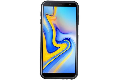 BAOHU Hexagon Hard Case - Telefoonhoesje - Backcover Hoesje - achterkant hoesje - Geschikt voor Samsung Galaxy J6 Plus - Blauw