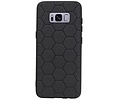 BAOHU Hexagon Hard Case - Telefoonhoesje - Backcover Hoesje - achterkant hoesje - Geschikt voor Samsung Galaxy S8 - Zwart