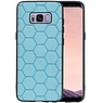 BAOHU Hexagon Hard Case Samsung Galaxy S8 Blauw