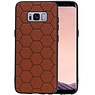 BAOHU Hexagon Hard Case Samsung Galaxy S8 Bruin
