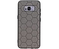 BAOHU Hexagon Hard Case - Telefoonhoesje - Backcover Hoesje - achterkant hoesje - Geschikt voor Samsung Galaxy S8 - Grijs