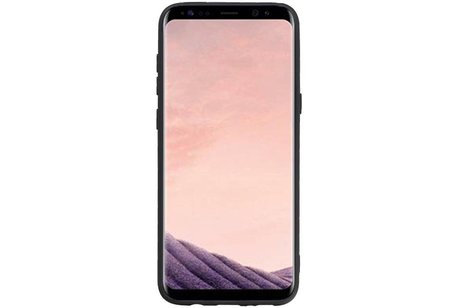 Hexagon Hard Case - Telefoonhoesje - Backcover Hoesje - achterkant hoesje - Geschikt voor Samsung Galaxy S8 Plus - Zwart