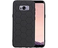 BAOHU Hexagon Hard Case - Telefoonhoesje - Backcover Hoesje - achterkant hoesje - Geschikt voor Samsung Galaxy S8 Plus - Zwart