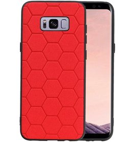 BAOHU Hexagon Hard Case Samsung Galaxy S8 Plus Rood