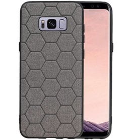 BAOHU Hexagon Hard Case Samsung Galaxy S8 Plus Grijs