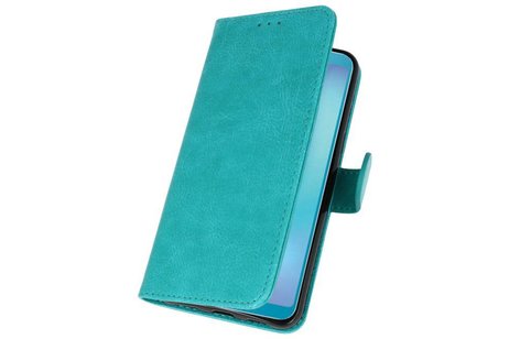 BAOHU Hoesje Geschikt voor Samsung Galaxy A8s - Kaarthouder Book Case Telefoonhoesje - Groen