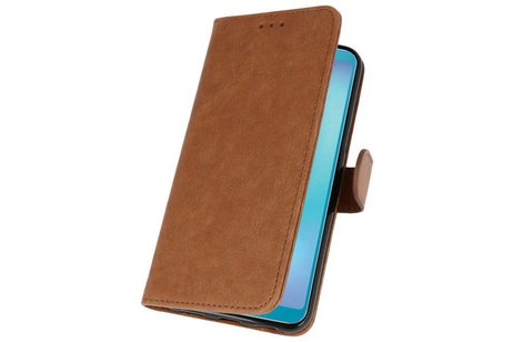 Samsung Galaxy A8s Hoesje Kaarthouder Book Case Telefoonhoesje Bruin