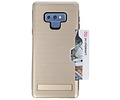 Goud Tough Armor Kaarthouder Stand Hoesje voor Samsung Note 9