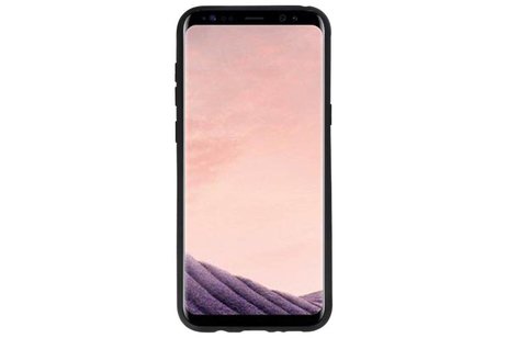BAOHU Goud Tough Armor Kaarthouder Stand Hoesje - Hoesje Geschikt voor Samsung Galaxy S8 Plus