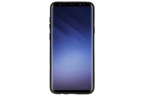 BAOHU Rood Tough Armor Kaarthouder Stand Hoesje - Hoesje Geschikt voor Samsung Galaxy S9 Plus