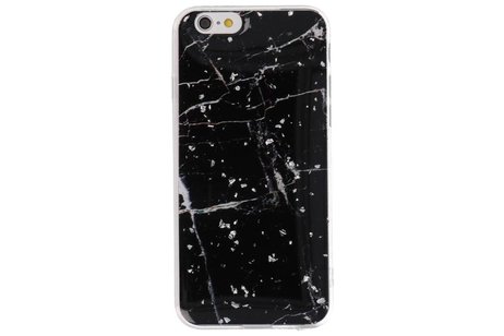 Marble Zwart Print Hardcase voor iPhone 6