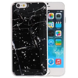 BAOHU Marble Zwart Print Hardcase - Hoesje Geschikt voor iPhone 6