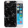 BAOHU Marble Zwart Print Hardcase iPhone 6