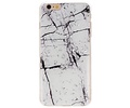 BAOHU Marble Wit Print Hardcase - Hoesje Geschikt voor iPhone 6 Plus
