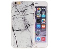 BAOHU Marble Wit Print Hardcase - Hoesje Geschikt voor iPhone 6 Plus