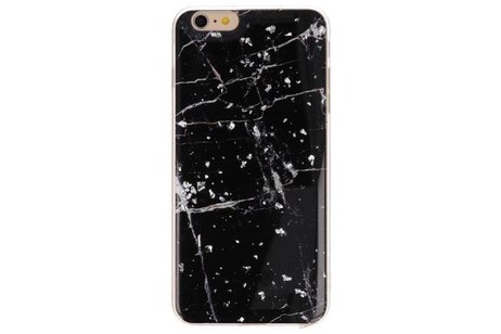 BAOHU Marble Zwart Print Hardcase - Hoesje Geschikt voor iPhone 6 Plus