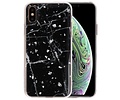 Marble Zwart Print Hardcase voor iPhone X / XS