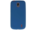 BAOHU Hoesje Geschikt voor de Nokia 1 - Backcover Color Telefoonhoesje - Navy