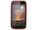 BAOHU Hoesje Geschikt voor de Nokia 1 - Backcover Color Telefoonhoesje - Rood