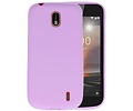BAOHU Hoesje Geschikt voor de Nokia 1 - Backcover Color Telefoonhoesje - Paars