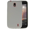 BAOHU Hoesje Geschikt voor de Nokia 1 - Backcover Color Telefoonhoesje - Grijs