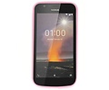 BAOHU Hoesje Geschikt voor de Nokia 1 - Backcover Color Telefoonhoesje - Roze