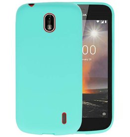 BAOHU BackCover Hoesje Color Telefoonhoesje Nokia 1 - Turquoise