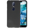 BAOHU Hoesje Geschikt voor de Nokia 7.1 - Backcover Color Telefoonhoesje - Zwart