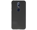 BackCover Hoesje Color Telefoonhoesje voor Nokia 7.1 - Zwart