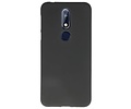 BAOHU Hoesje Geschikt voor de Nokia 7.1 - Backcover Color Telefoonhoesje - Zwart