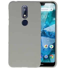 BAOHU BackCover Hoesje Color Telefoonhoesje Nokia 7.1 - Grijs