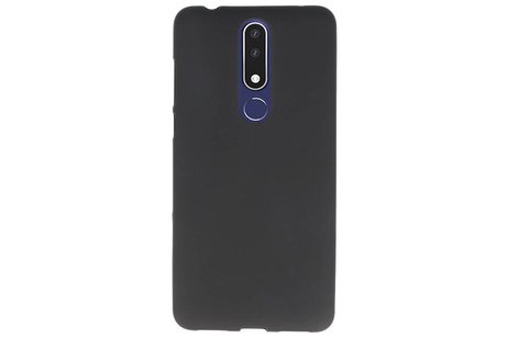 BackCover Hoesje Color Telefoonhoesje voor Nokia 3.1 Plus - Zwart