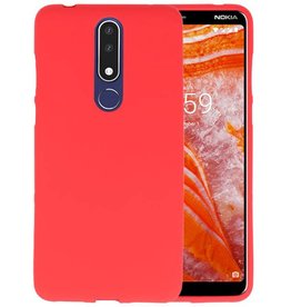 BackCover Hoesje Color Telefoonhoesje Nokia 3.1 Plus - Rood