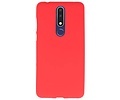 BAOHU Hoesje Geschikt voor de Nokia 3.1 Plus - Backcover Color Telefoonhoesje - Rood