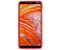 BAOHU Hoesje Geschikt voor de Nokia 3.1 Plus - Backcover Color Telefoonhoesje - Rood