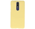 BAOHU Hoesje Geschikt voor de Nokia 3.1 Plus - Backcover Color Telefoonhoesje - Geel