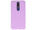 BAOHU Hoesje Geschikt voor de Nokia 3.1 Plus - Backcover Color Telefoonhoesje - Paars