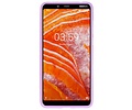 BAOHU Hoesje Geschikt voor de Nokia 3.1 Plus - Backcover Color Telefoonhoesje - Paars