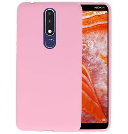 BackCover Hoesje Color Telefoonhoesje Nokia 3.1 Plus - Roze
