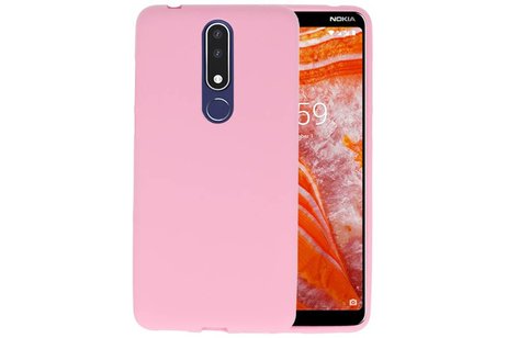 BackCover Hoesje Color Telefoonhoesje voor Nokia 3.1 Plus - Roze