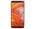 BAOHU Hoesje Geschikt voor de Nokia 3.1 Plus - Backcover Color Telefoonhoesje - Roze